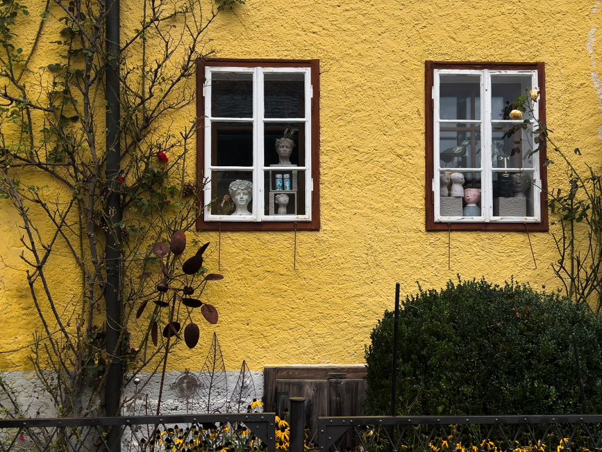 A painted exterior wall and trim on a home